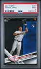 2017 Topps Aaron Judge Catching #287 PSA 9 MINT Rookie Year Yankees