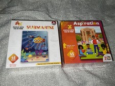 A X Aspiration  Spaceship Jigsaw Puzzle Lot Of 2 Ages 3   45 Piece New Sealed