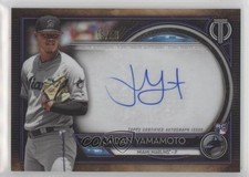 2020 Topps Tribute Tribute Auto Purple 15/50 Jordan Yamamoto #TA-JY Auto fm0