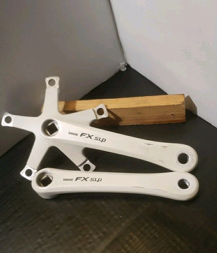 Sakae FX SLP Crankset 130BCD 170mm Vintage Single Road BMX Double Square Taper - Image 3 of 4