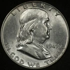 1949 FRANKLIN HALF DOLLAR LUSTROUS AU