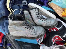 Dr. Martens 1460 Pascal Iridescent Crackle Boots Women Size US 4