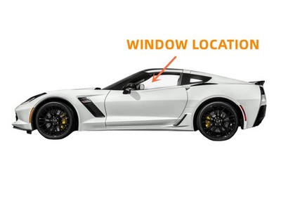 Fit 2014-2019 Chevrolet Corvette 2 Door Coupe Driver Left Side Door Window Glass