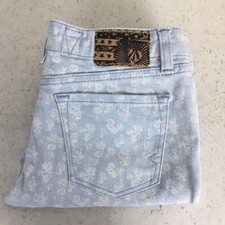 Volcom Womens Hot Crop Super Skinny Stretch Pattern Jeans Size 9 Very Good JEL2
