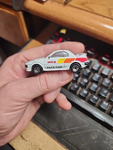 Vintage MATCHBOX TOYOTA MR2 1986 White PACE CAR 1/56 Loose