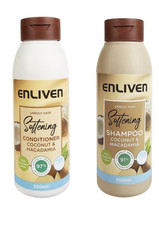 Enliven Fruits Coconut and Macadamia Shampoo & Conditioner Softens Hair 350ml