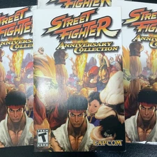 Street Fighter Anniversary Collection PS2 PlayStation 2 Instruction Manual Only