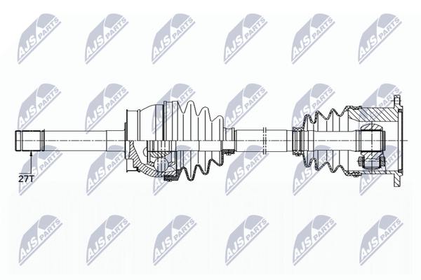 NTY Antriebswelle NPW-NS-084 Passend FüR Nissan-image