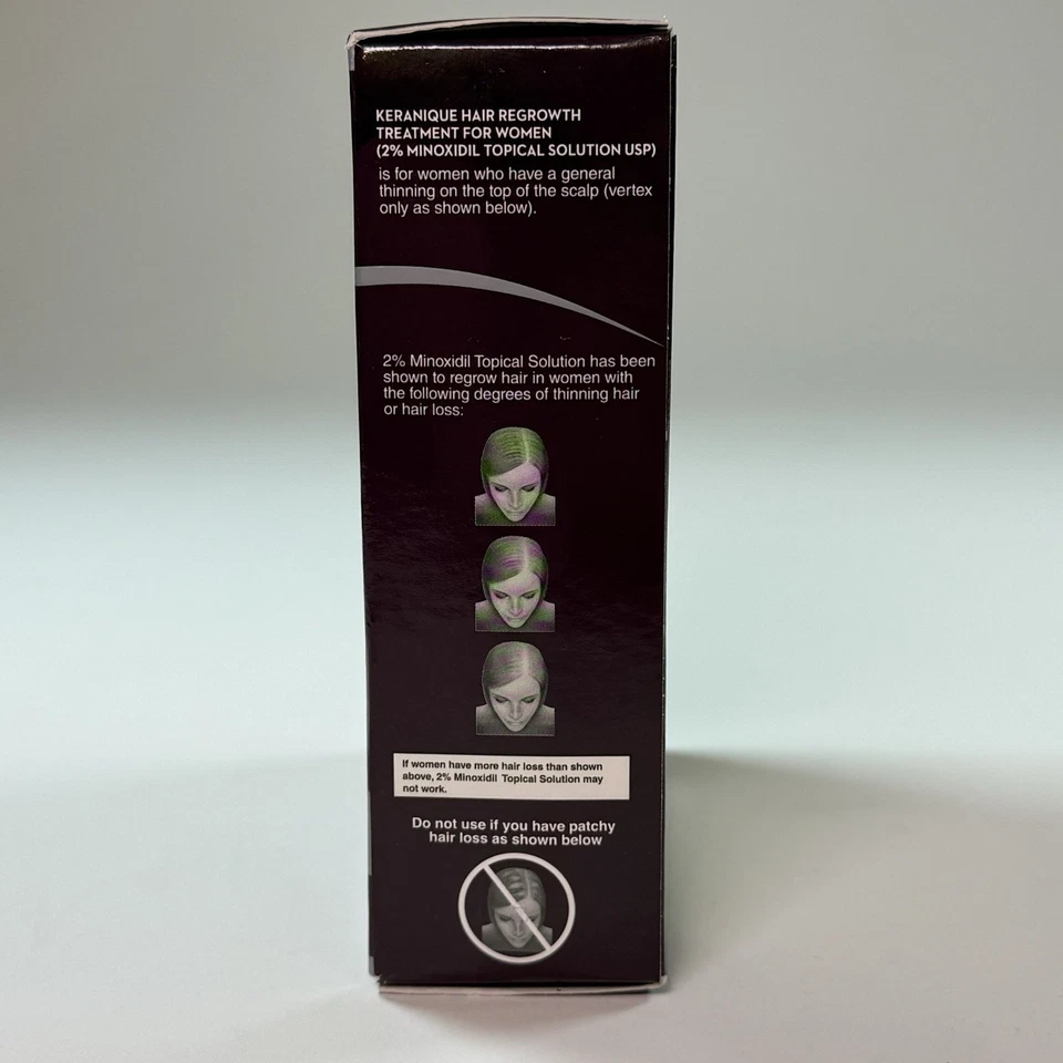 TRATAMIENTO DE REGENERACIÓN CAPILAR KERANIQUE PARA MUJER 2% MINOXIDIL SUMINISTRO PARA 3 MESES NUEVO Foto 4 de 4