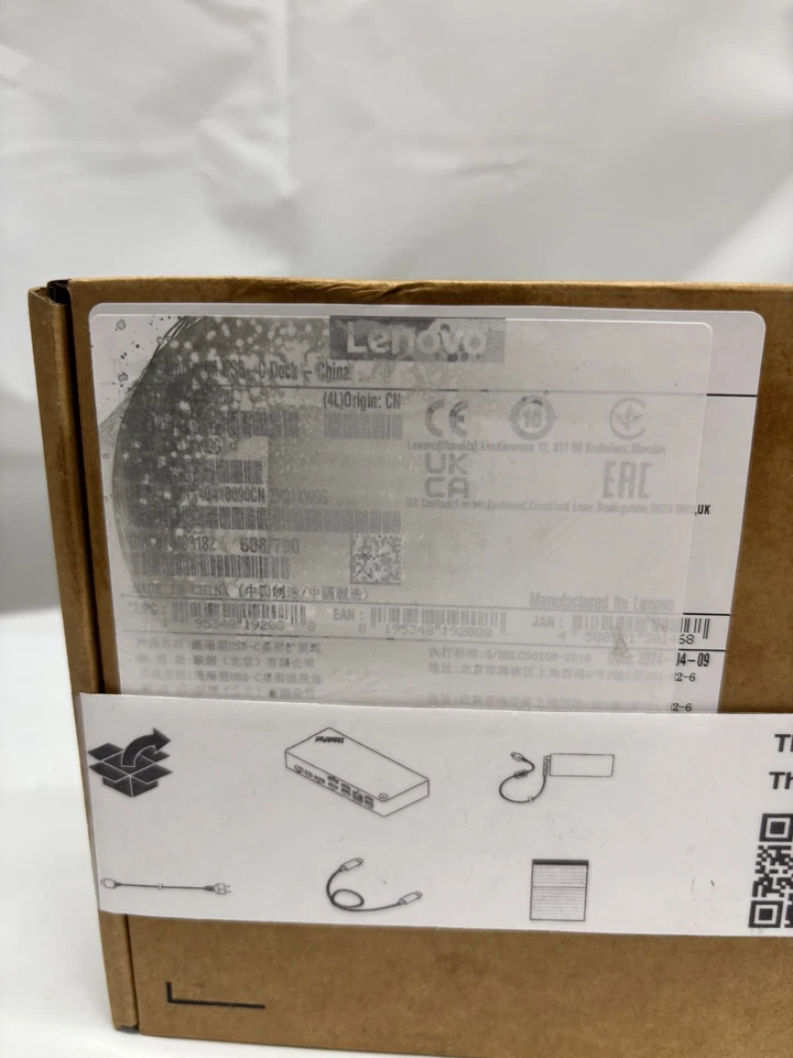 Lenovo ThinkPad Base Universal USB-C (con Adaptador de Corriente 90W)-*Nueva-Caja dañada Foto 4 de 4