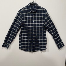 J Crew Mens Slim Fit Flex Oxford Plaid Button Down Shirt Size S