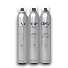 KENRA 25 VOLUME SPRAY SUPER HOLD FINISHING HAIR 10 oz (LOT OF 3)NEW