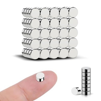 100 Pack Rare Earth Magnets 5x3mm - Small Neodymium Fridge Magnets, Strong Mi...