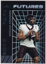 2024 Leaf Futures Kyron Drones #127 Silver (RC) Virginia Tech Hokies