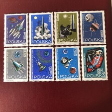 Francobolli Polonia 1964 MNH Ricerca Nello Spazio