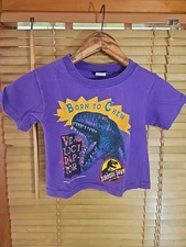 Vintage 90s 1992 Jurassic Park Movie Promo Kids Youth Toddler Tee T Shirt 4T
