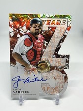 2026 Topps Series 1 Auto Jason Varitek 75 Years Orange Parallel /25 Die Cut