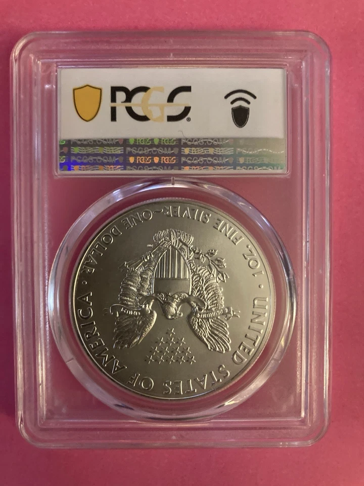 2013 (W) 1 TROY OZ.  SILVER EAGLE PCGS MS70 STRUCK AT WEST POINT MINT BLUE LABEL - Image 2 of 2