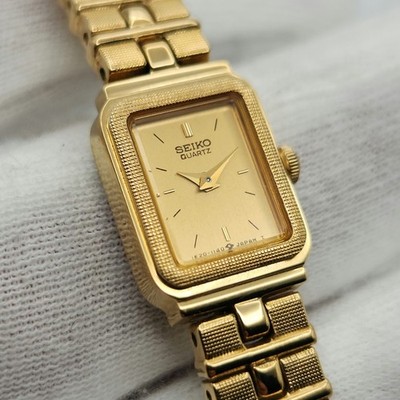 Seiko Ladies Small Vintage Gold Tone Quartz Watch 1E20-5689 | eBay