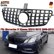 Glanz Schwarz für Mercedes E-Klasse W212 S212 GT Style Kühlergrill Kühlergitter