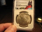 1923 United States Peace Silver Dollar NGC Brilliant Uncirculated