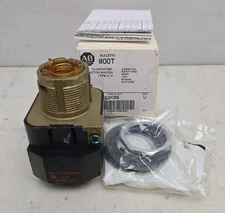 Allen Bradley 800T-16HX2KB6 Ser U Illuminated Selector Switch 2 Position Maintai