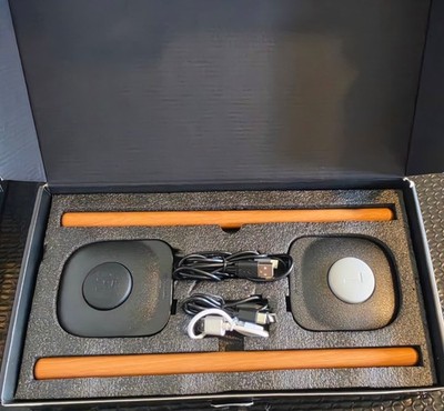 AeroBand PocketDrum 2 Max Air Drum Sticks & Pedals Lot - MISSING ADAPTER