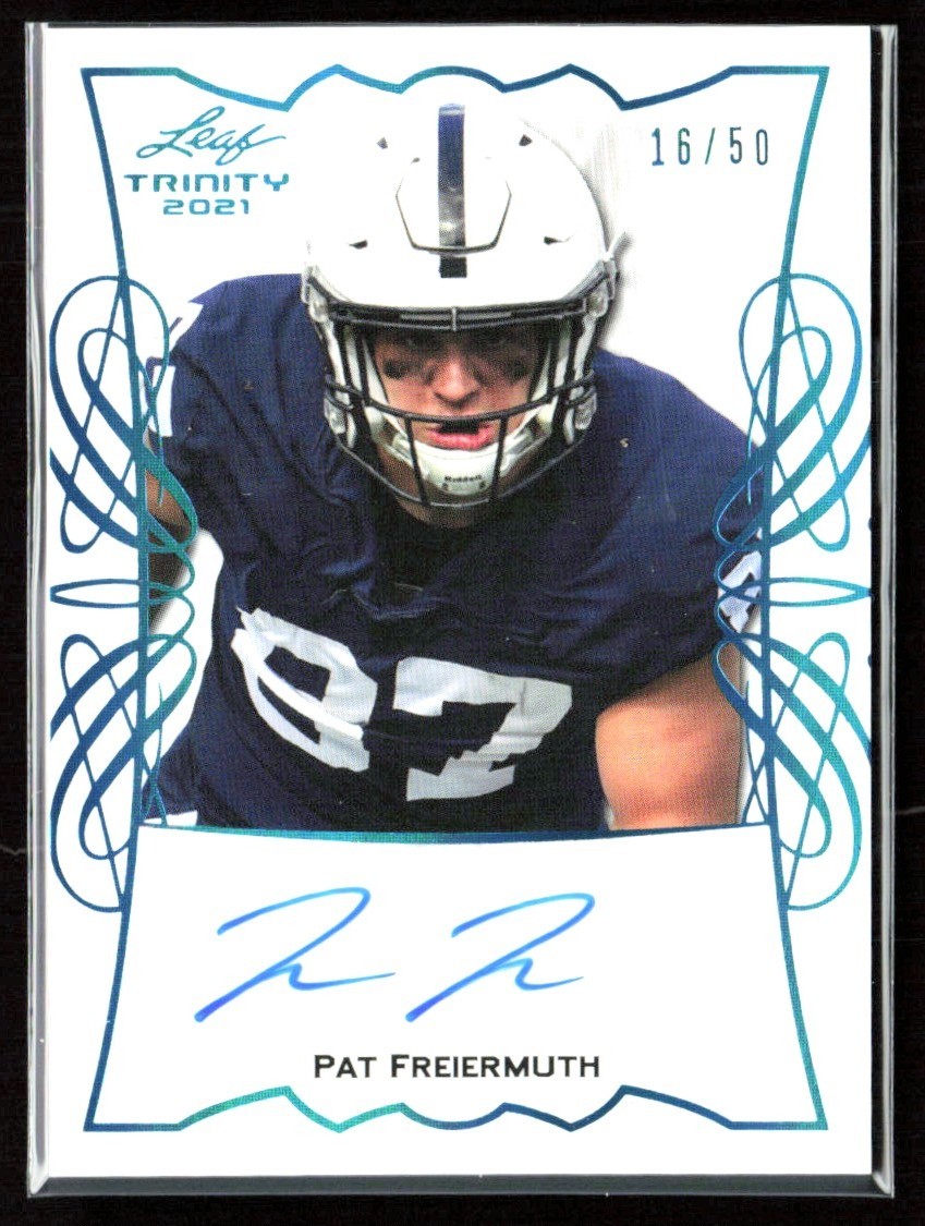 Pat Freiermuth Leaf Trinity Portrait Autographs #TPAPF1 Platinum Spectrum Holofoil