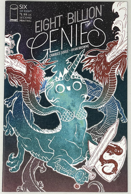 Eight Billion Genies #6C Browne Variant 2nd Printing VF 2023 NEW