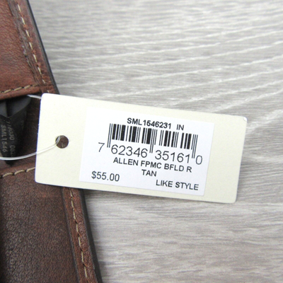 Fossil Allen RFID Magnetic Front Pocket Bifold Mens Wallet Brown 