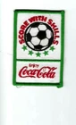 vintage cloth score with skills / enjoy coke-cola patch unused 2 1/2" x 3 3/4"
