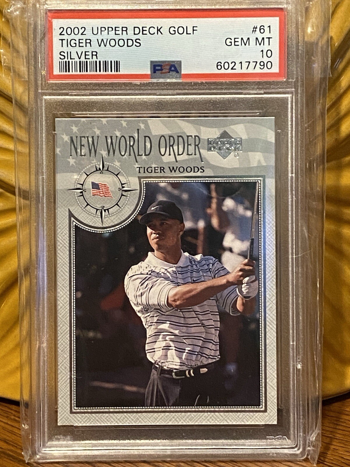 2002 Upper Deck Golf Tiger Woods Silver #61 PSA 10 Low Pop! 