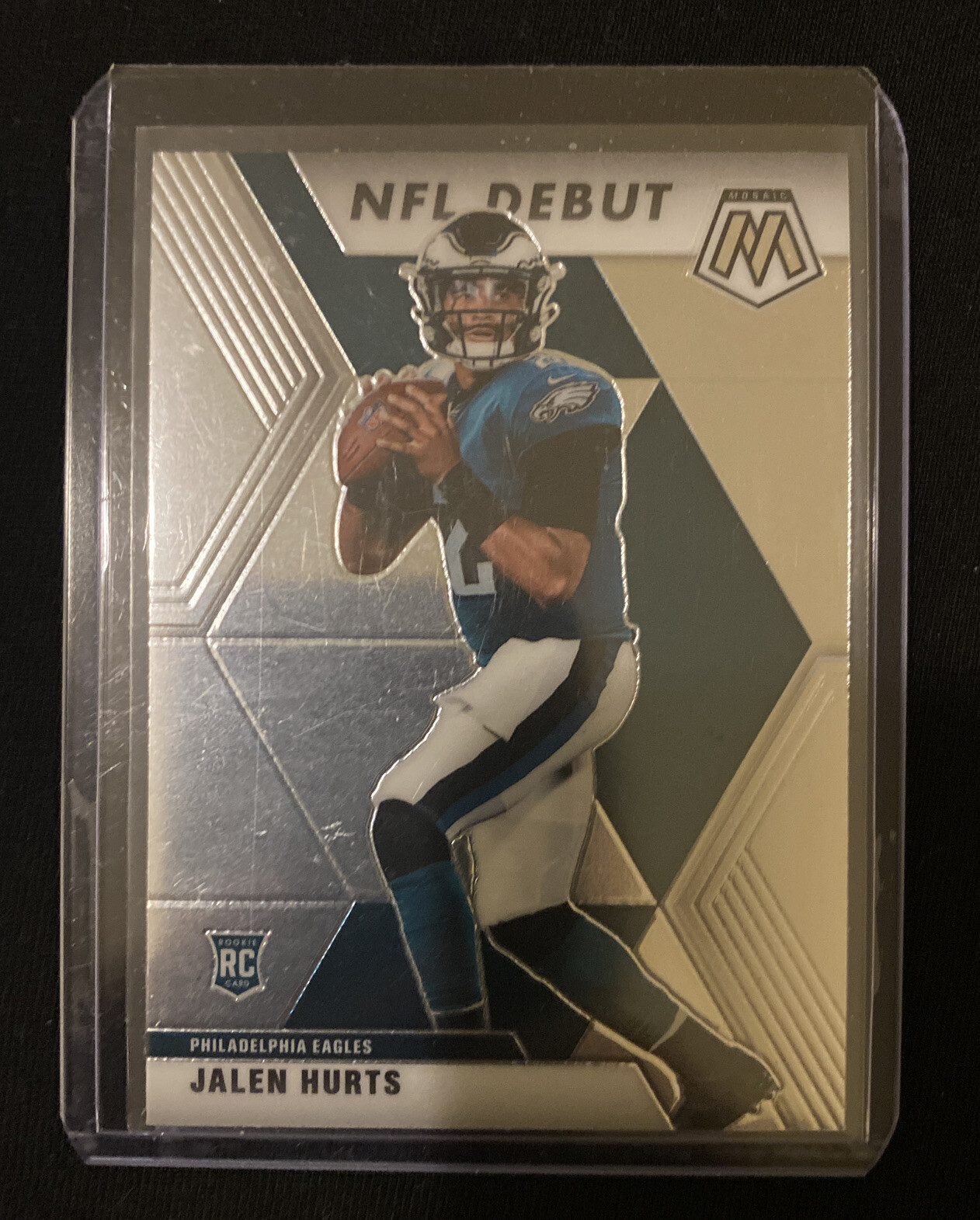2020 Mosaic Football Jalen Hurts Nfl Debut Rookie Card