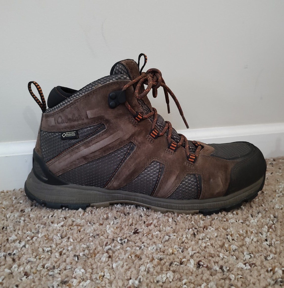 Cabela's 360 Mid GORETEX Hiking Boots Men size 10D B… Gem