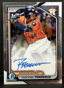 2024 Bowman Chrome Baseball 1st Bowman Pascanel Ferreras On Card Auto