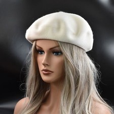 Women Vintage French Style Beret Hat Soft Wool Warm Cap Beanie Winter Autumn