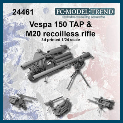 FC Model Trend 1/24 Vespa 150 Tap & M20 Recoilless Rifle
