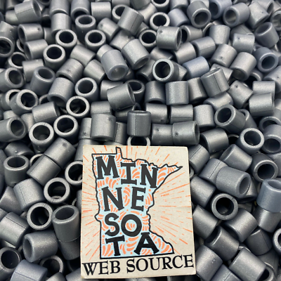 #ad 100 K’NEX Silver Spacers Washers Bushings – NEW OEM NOS – Standard $12.30