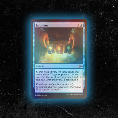 FOIL - Intuition - Custom Magic: The Gathering Card - High-Quality