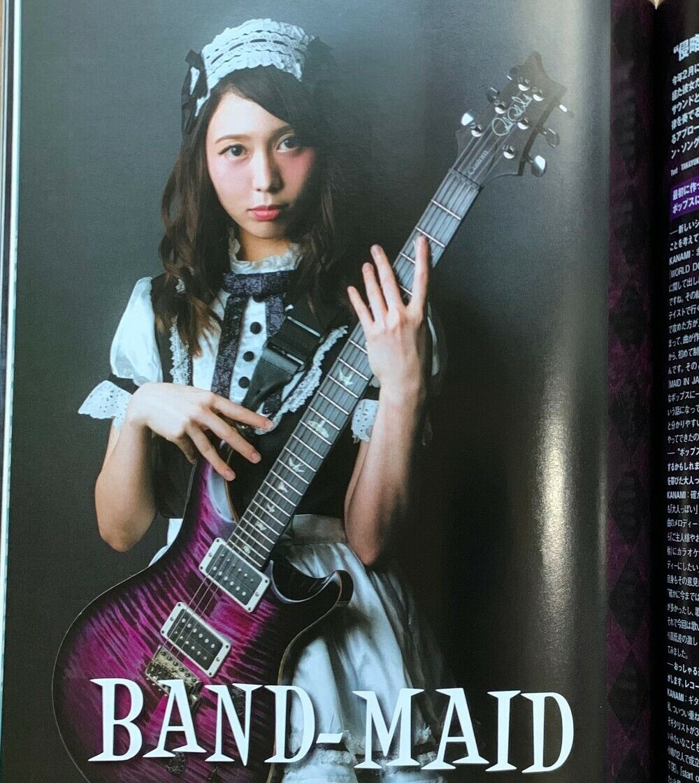 BAND-MAID KANAMI AKANE GiGS 9 2018 Magazine Book PRS Guitar