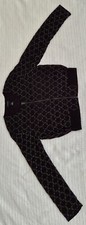 Women's Club Monaco Silver-tone Bead Black Silk Jacket, Size: Small