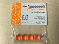 LOC LINE #41409 1/4" DOUBLE SOCKETS 4 PIECE  PACK FOR COOLANT HOSE