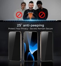 MAGIC JOHN 3rd Gen Upgraded iPhone 16 Pro Max Privacy Screen Protector Tempered