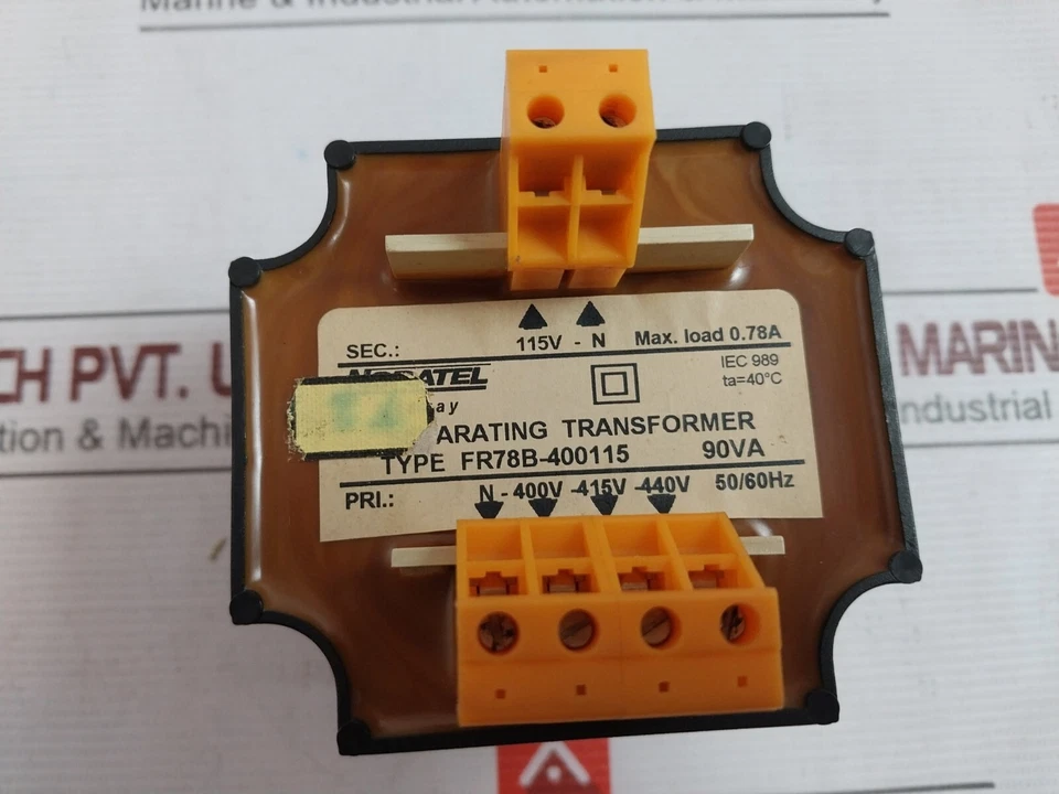 Transformador Separador NORATEL FR78B-400115 90VA 0.78A 50/60HZ 40C - Imagen 2 de 4