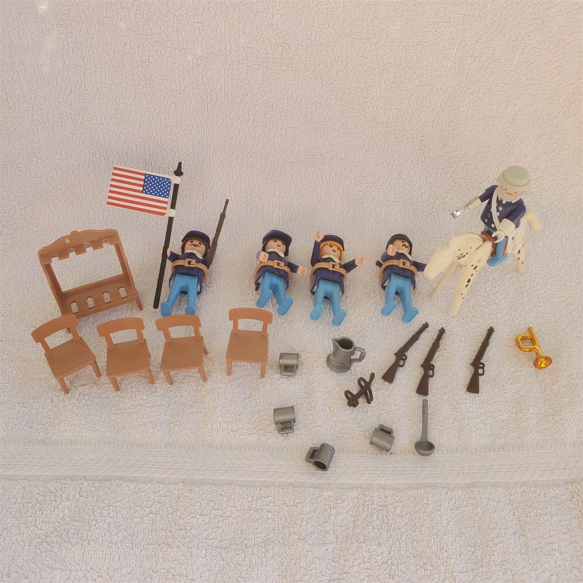 PLAYMOBIL 3773 Western Fort Bravo Soldiers Union Artillery Weapons