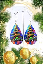 Christmas Tree Drop Earrings
