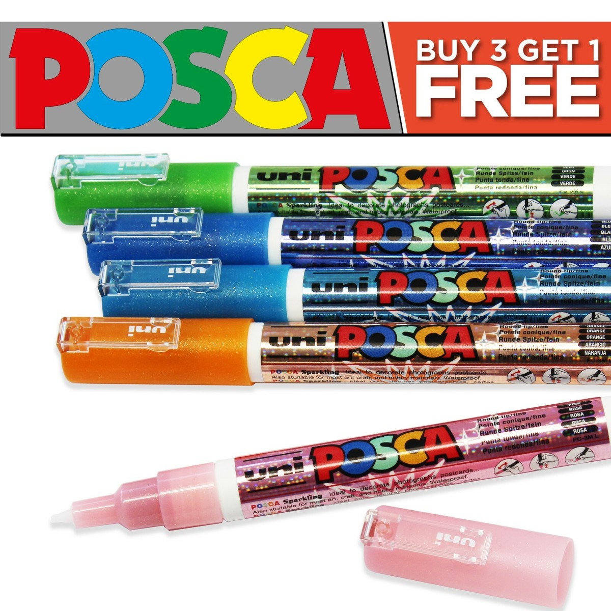 Uni Posca Posca Glitter Paint Pens POSCA Paint Marker Art Pens