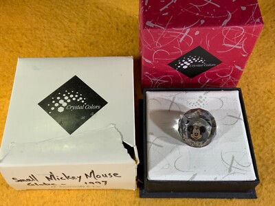 R8-1 SWAROVSKI CRYSTAL GLOBE - MICKEY MOUSE - NO CHIPS OR CRACKS