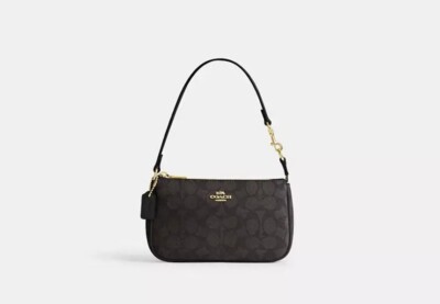 Coach Woman's Shoulder Bag Norita 19 In Signature Canvas Crossbody