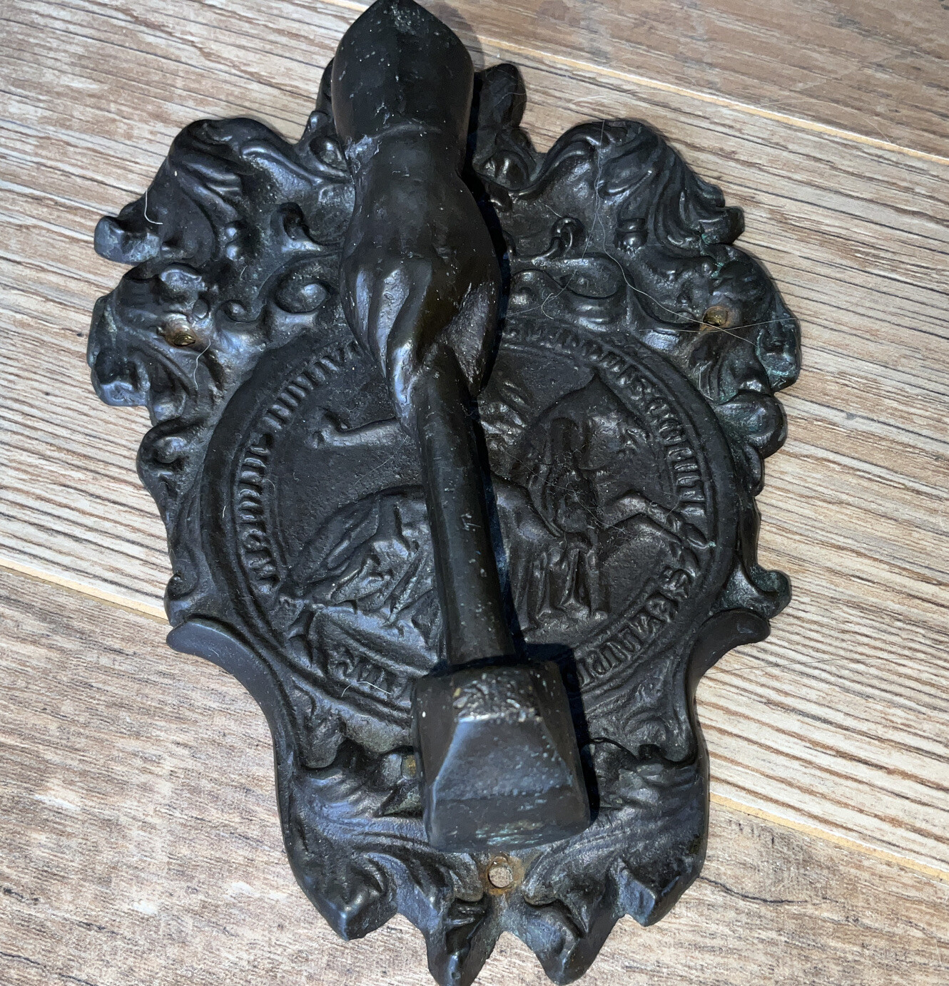 FRENCH antique MASONIC KNIGHTS TEMPLAR CAST IRON DOOR KNOCKER eBay